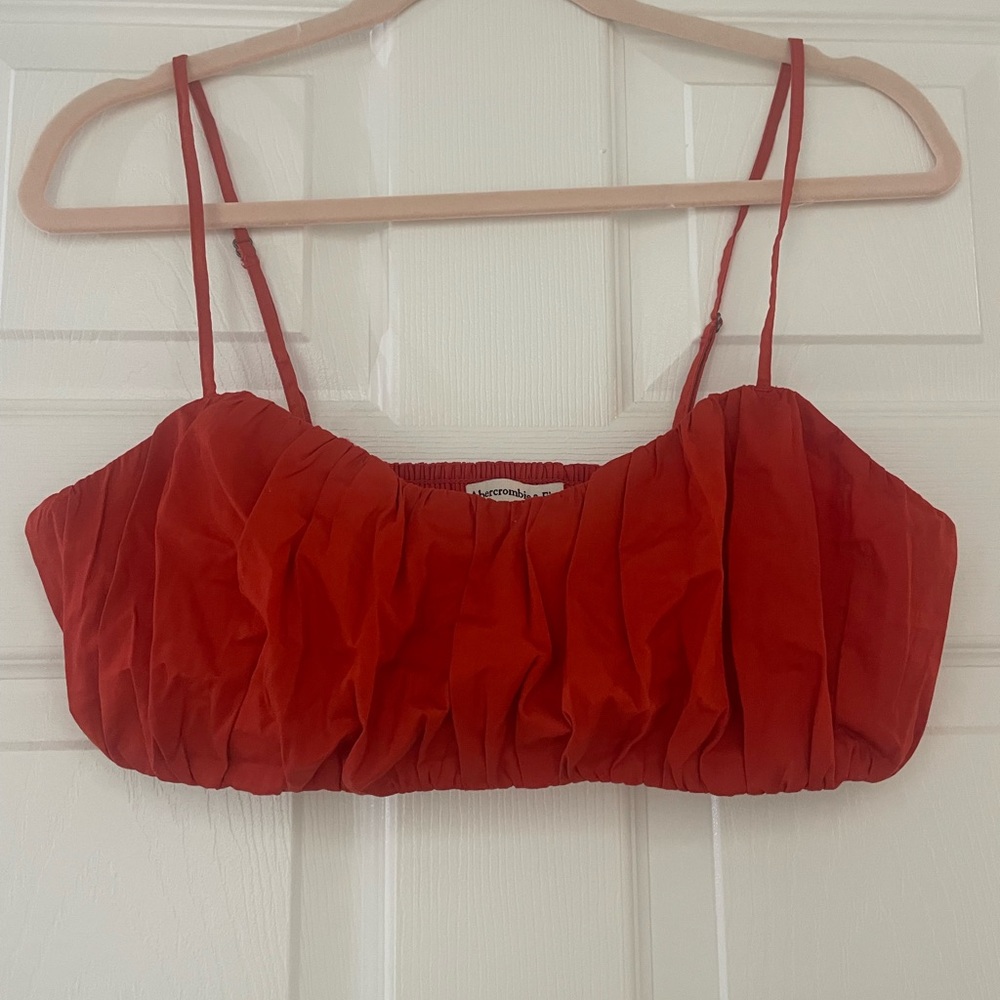 Abercrombie & Fitch Ruched Crop Top